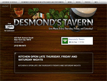 Tablet Screenshot of desmondstavernnyc.com